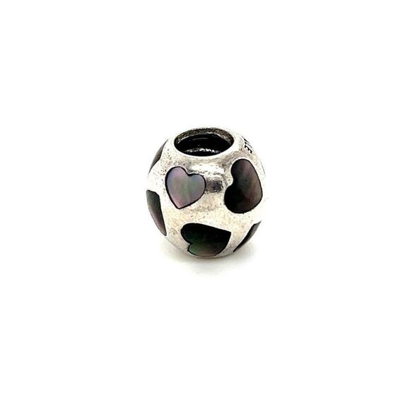 Pandora Black Mother of Pearl Charm - Picture 1 of 3